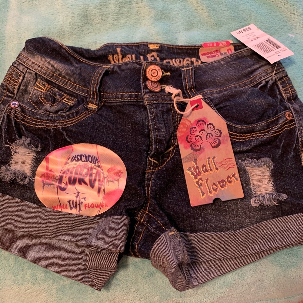 Dark jeans shorts
